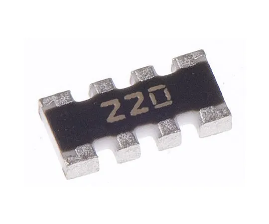63-7609-93　Bourns CAY16 Series 22Ω ±5% Isolated SMT Resistor Array, 4 Resistors, 0.25W total 1206 (3216M) package Convex　CAY16-220J4LF