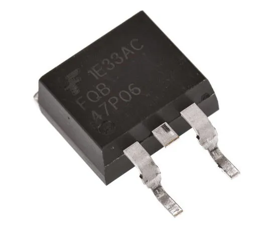 63-7669-84　FQB47P06TM-AM002 P-Channel MOSFET, 47 A, 60 V, 3-Pin D2PAK ON Semiconductor　FQB47P06TM-AM002