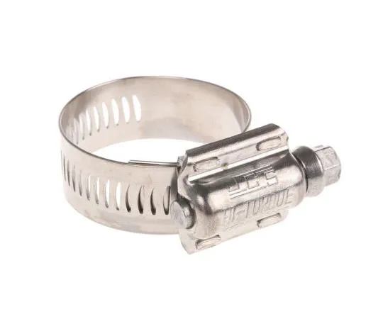 63-7586-86　HI-TORQUE Stainless Steel Slotted Hex Worm Drive, 16mm Band Width, 25mm - 40mm Inside Diameter　HTM40P