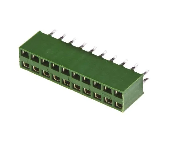 63-7588-71　TE Connectivity AMPMODU HV100 Series 2.54mm Pitch 20 Way 2 Row Straight PCB Socket, Through Hole, Solder Termination　1-215307-0