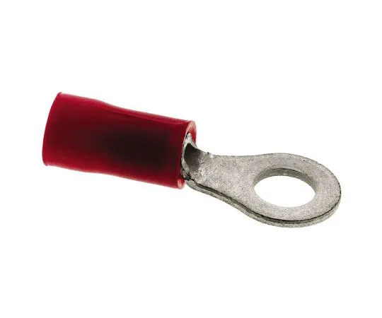 63-7681-85　TE Connectivity PLASTI-GRIP Series Insulated Crimp Ring Terminal, M4 Stud Size, 0.3mm² to 1.3mm² Wire Size, Red　342103-1