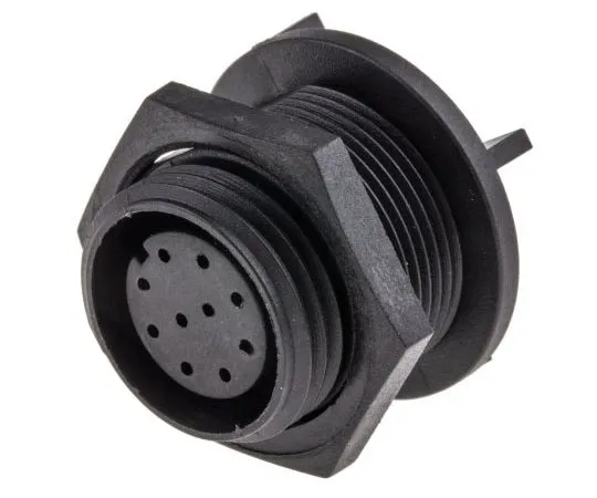 63-7634-25　Bulgin Buccaneer 400 Series Panel Mount Connector, 10 contacts Plug　PX0413/10S/PC
