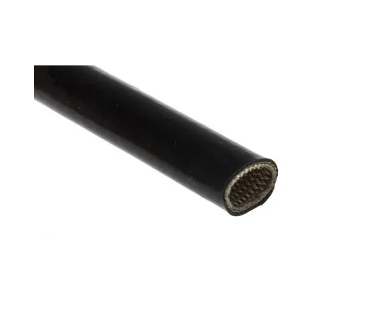 63-7664-99　RS Expandable Braided Silicone Rubber Glass Black Cable Sleeve, 12mm Diameter, 1m Length　668-1232