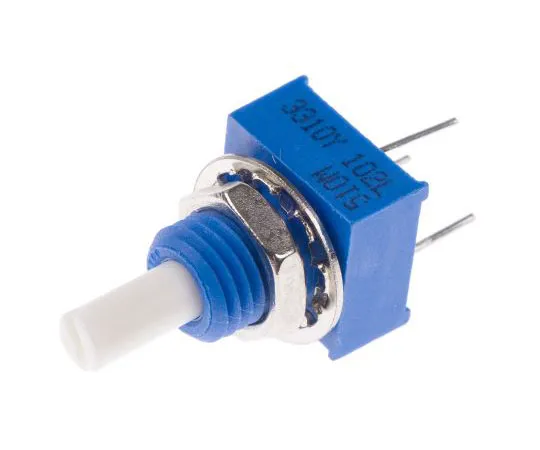 63-7608-55　Bourns 1 Gang Rotary Conductive Plastic Potentiometer with a 3.18 mm Dia. Shaft, 1kΩ, ±20%, 0.25W, Linear 3310Y-001-102L　3310Y-001-102L