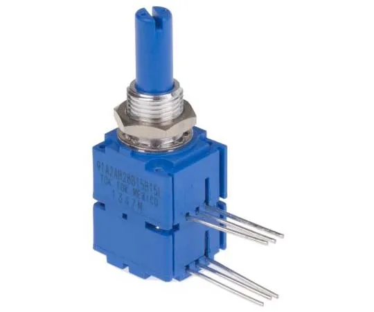 63-7701-86　Bourns 1 Gang Rotary Conductive Plastic Potentiometer with a 6.35 mm Dia. Shaft, 10kΩ, ±20%, 0.5W, Linear　91A2A-B28-B15/B15L