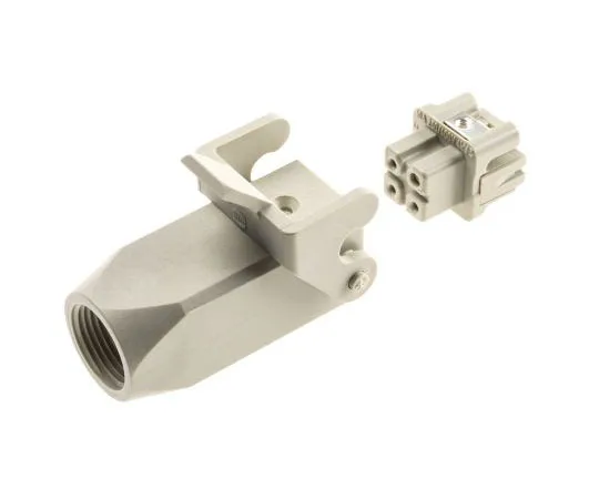 63-7567-49　Han A Series 3 + PE Way Female 10A Panel Kit, includes Female Insert, Hood　09200030720+09200032711