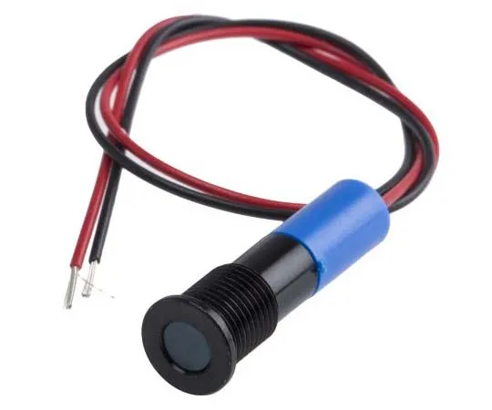 63-7709-10　RS PRO Blue Indicator, 220 V ac, 8mm Mounting Hole Size, Lead Wires Termination, IP67　700-2028