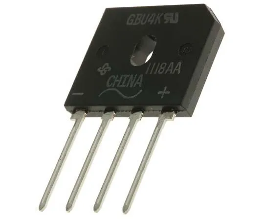 63-7710-70　Vishay GBU4K-E3/45, Bridge Rectifier, 4A 800V, 4-Pin GBU　GBU4K-E3/45