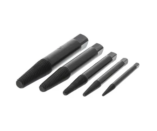 63-7560-72　RS PRO 5 piece Chrome Vanadium Steel Screw Extractor Set, Plastic Case　460-9516