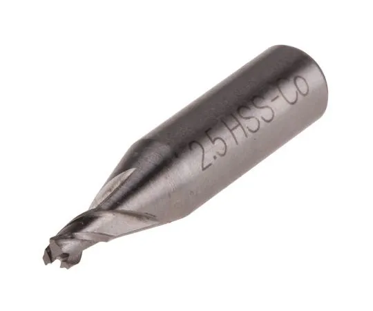 63-7611-31　RS PRO 26 mm HSCo End Mill, 4mm Cut Length, 2.5mm Cut Diameter, 3 Flutes　523-0464