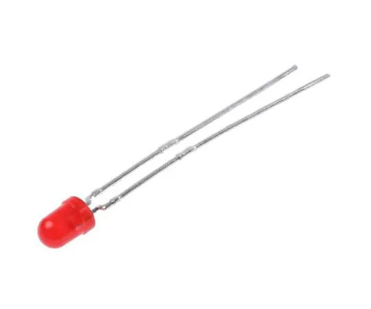 63-7729-86　2.4 V Red LED 3mm Through Hole, Vishay TLLR4400　TLLR4400