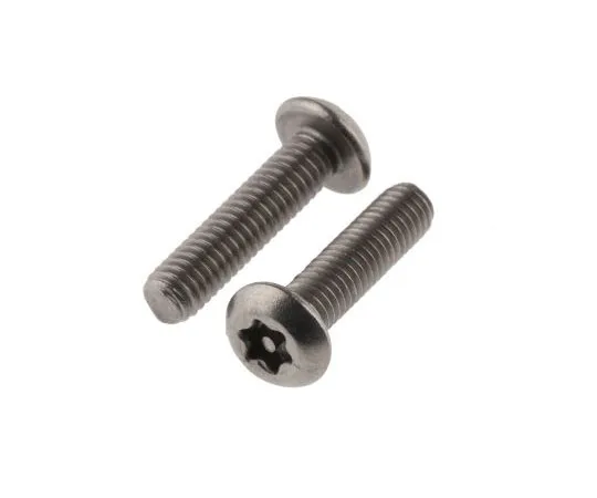 63-7642-35　Plain Button Stainless Steel Tamper Proof Security Screw, M3 x 12mm　621-2625