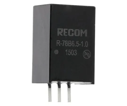 63-7671-83　Recom Switching Regulator, 32V dc Input, 6.5V dc Output, 1A　R-78B6.5-1.0
