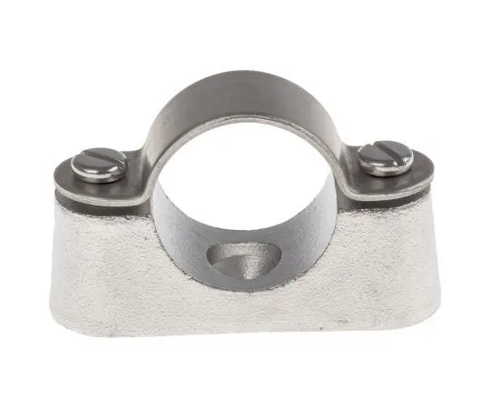 63-7566-46　RS Cable Clip Natural Screw 316 Stainless Steel Saddle Clamp, 25mm Max. Bundle　471-1316