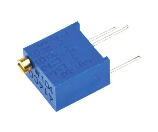 63-7607-97　100kΩ Through Hole Trimmer Potentiometer 0.25W Top Adjust Bourns 3266 Series　3266W-1-104LF