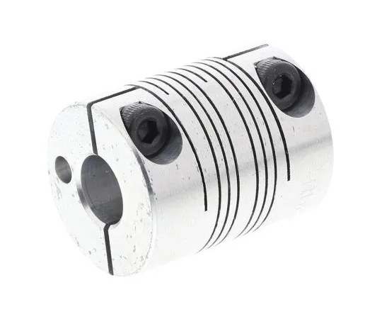 63-7571-05　Ruland Aluminium Flexible Beam Coupling, PCMR25-10-6-A, Bore A 10mm Bore B 6mm Clamp　PCMR25-10-6-A