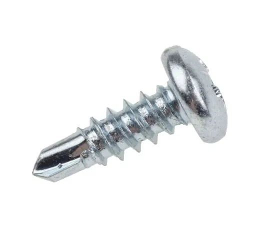 63-7627-76　RS PRO Bright Zinc Plated Steel Self Drilling Screw No. 8 x 13mm Long　546-5957