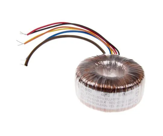 63-7670-78　2 Output Toroidal Transformer, 120VA, 2 x 55V ac　173-0214