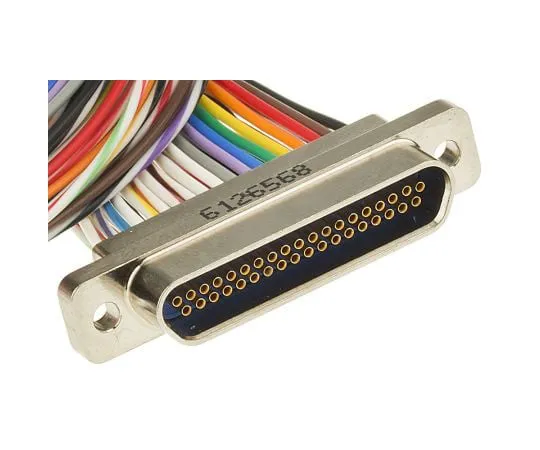 63-7635-47　AV Cable 37 Way Female Micro D-Sub to Free End Free End　MWDM2L-37S-6E5-18B