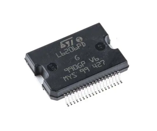 63-7744-74　STMicroelectronics L6206PD,  Brushed Dual Full Bridge Motor Driver, 52 V 2.8A 36-Pin, PowerSO　L6206PD