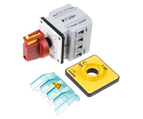 63-7605-37　3 Pole Panel Mount Non F***d Isolator Switch, NO/NC, 16 A, 7.5 kW, IP65　3LD2022-0TK13