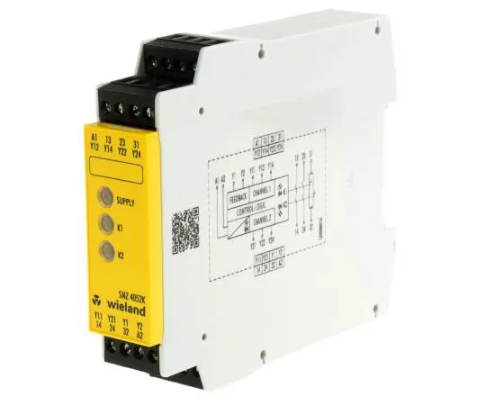 63-7603-81　Wieland SNZ 4052 24 V ac/dc Safety Relay Dual Channel With 2 Safety Contacts　R1.188.0530.1