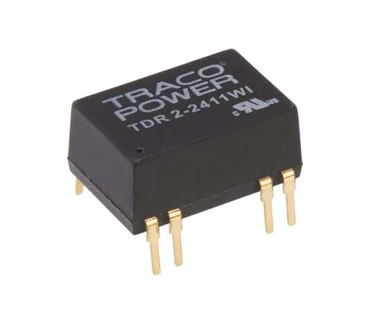 63-7724-92　TRACOPOWER TDR 2WI 2W Isolated DC-DC Converter Through Hole, Voltage in 9 → 36 V dc, Voltage out 5V dc　TDR 2-2411WI