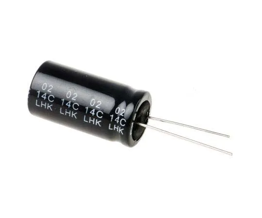 63-7738-17　RS PRO 100μF 250V dc Aluminium Electrolytic Capacitor, Through Hole 16 (Dia.) x 31mm +105°C 16mm 7.5mm 31mm　170-1307