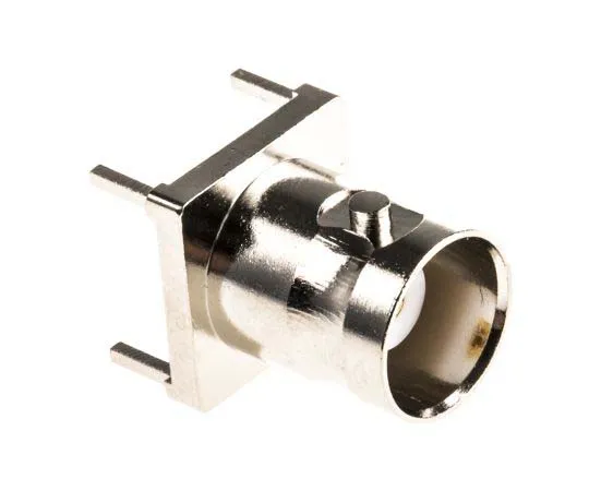 63-7711-68　Amphenol Straight 50Ω PCB Mount BNC Connector, jack, Nickel, Through Hole Termination　B6251F1-NT3G-50