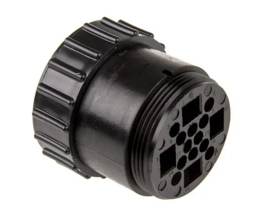 63-7682-40　TE Connectivity CPC Series 4 Series Cable Mount Connector, 16 contacts Socket　207485-1
