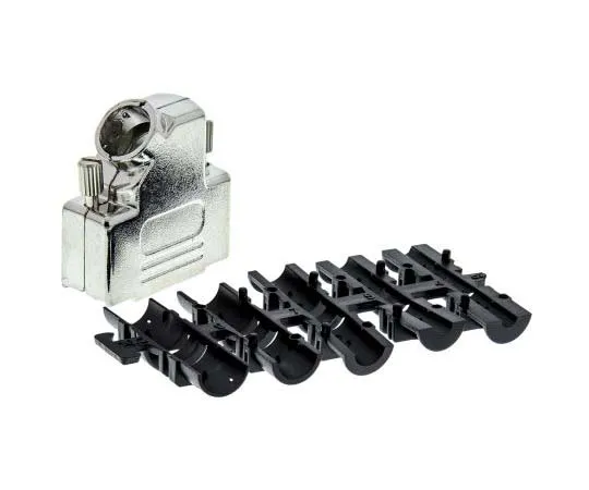 63-7700-38　Harting D-sub Series Metal Right Angle D-sub Connector Backshell, 15 Way　9670150333