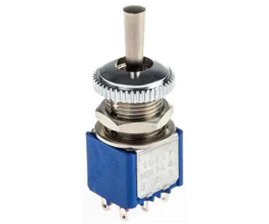 63-7702-42　APEM Double Pole Double Throw (DPDT) Toggle Switch, Momentary, Panel Mount　106472103
