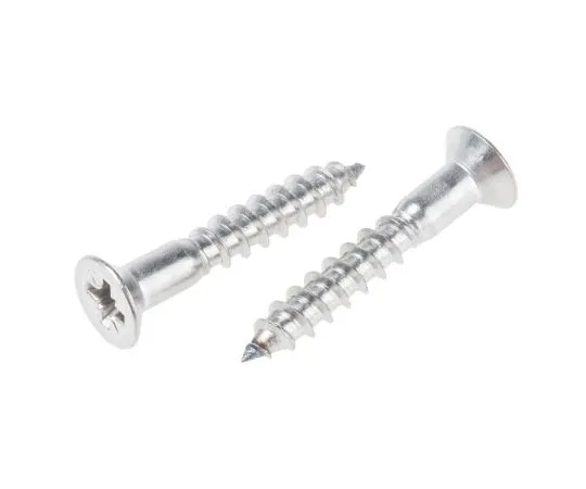 63-7575-96　Pozidriv Countersunk Stainless Steel Wood Screw, A2 304, 5mm Thread, 30mm Length　483-3185