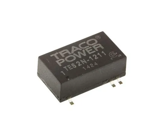 63-7599-53　TRACOPOWER TES 2N 2W Isolated DC-DC Converter Surface Mount, Voltage in 9 → 18 V dc, Voltage out 5V dc　TES 2N-1211
