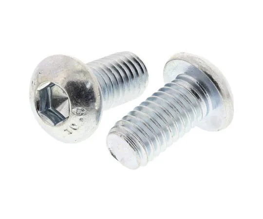 63-7577-15　RS PRO M6 x 12mm Hex Socket Button Screw Bright Zinc Plated Steel　483-9650