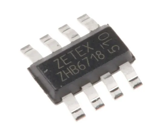 63-7668-55　Diodes Inc ZHB6718TA Quad NPN + PNP Transistor, 2.5 A, 20 V, 8-Pin SM　ZHB6718TA