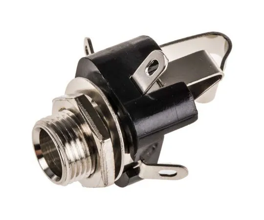 63-7594-13　Lumberg 6.35 mm Panel Mount Stereo Jack Jack Socket, 3 Pole, 2A　KLB 3