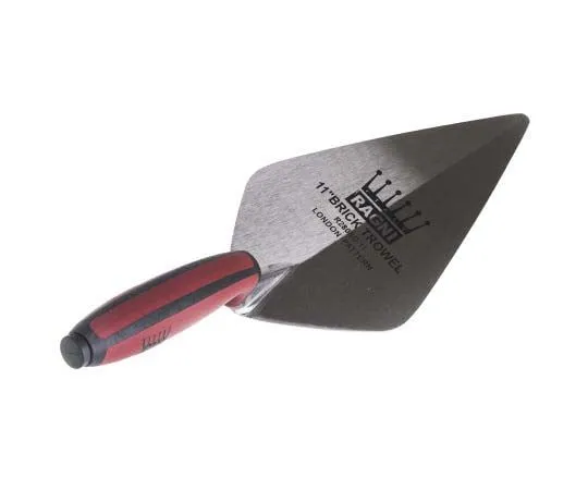 63-7727-24　Comfortable Soft Grip Carbon Steel Brick Trowel With 11 in Blade　707-4869