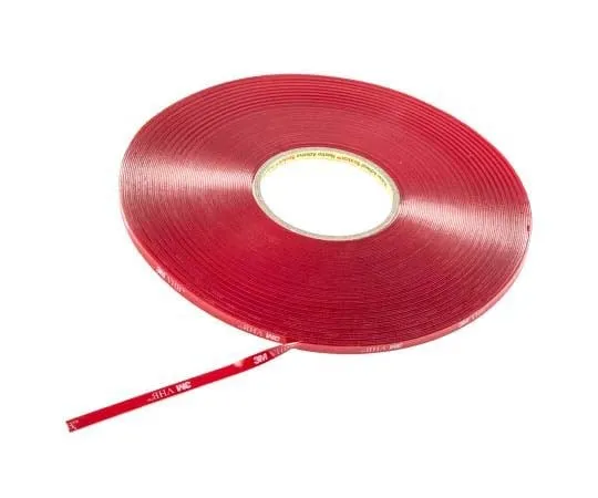 63-7714-73　3M 4910, VHB™ Clear Foam Tape, 6mm x 33m, 1mm Thick　3M 4910 6MM X 33M
