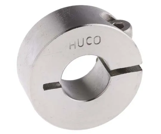 63-7702-59　Huco Collar One Piece Clamp Screw, Bore 12mm, OD 28mm, W 11mm, Stainless Steel　46102012