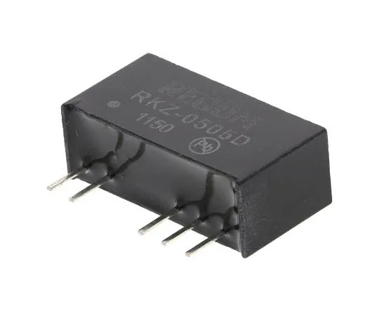 63-7673-76　Recom RKZ 2W Isolated DC-DC Converter Through Hole, Voltage in 4.5 → 5.5 V dc, Voltage out ±5V dc　RKZ-0505D