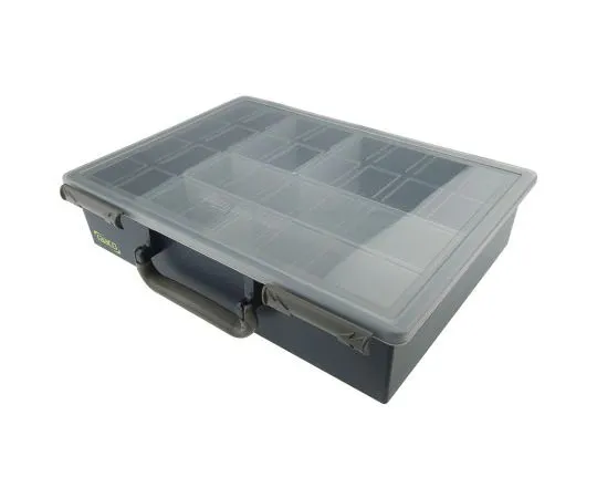 63-7597-23　Raaco 6 Cell PP Compartment Box, 78mm x 338mm x 261mm　138611