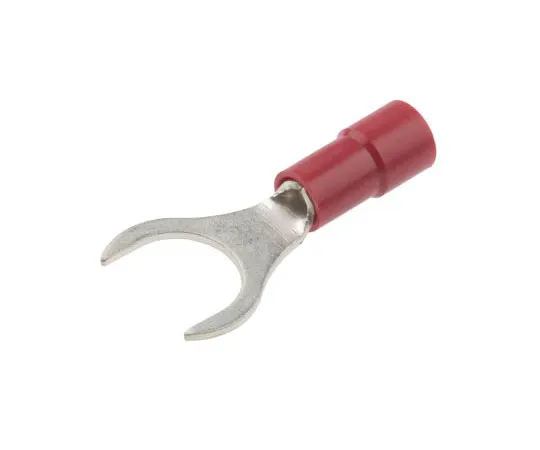 63-7636-52　RS PRO Insulated Crimp Spade Connector, 0.5mm² to 1.5mm², 22AWG to 16AWG, M8 Stud Size Vinyl, Red　613-9485