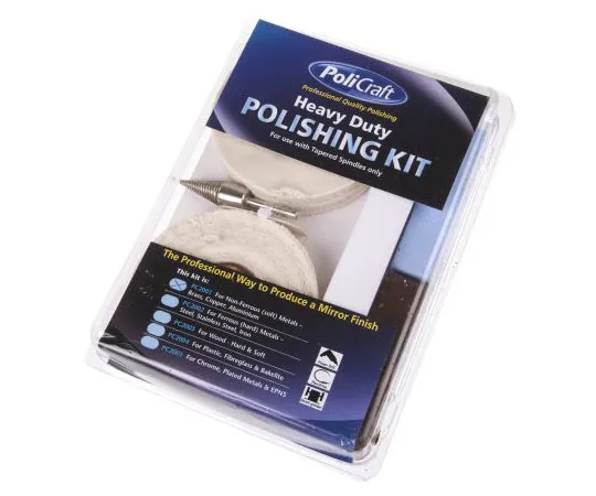 63-7581-77　RS PRO 120g Polishing Kit Containing Cotton Mop, Lustre, Rouge, White Stitched Mop　488-5580