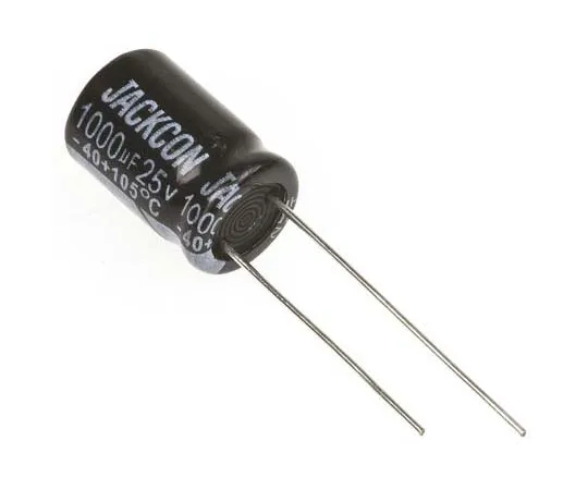 63-7736-85　RS PRO 1000μF 25V dc Aluminium Electrolytic Capacitor, Through Hole 10 (Dia.) x 15mm +105°C 10mm 5mm 15mm　170-1200