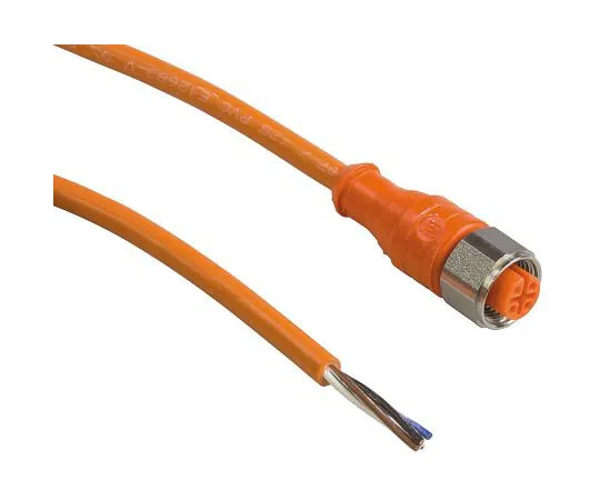 63-7596-96　Lumberg Automation Straight M12 to Unterminated Cable assembly, 4 Core 10m Cable　13287 PRKT 4-07/10 M