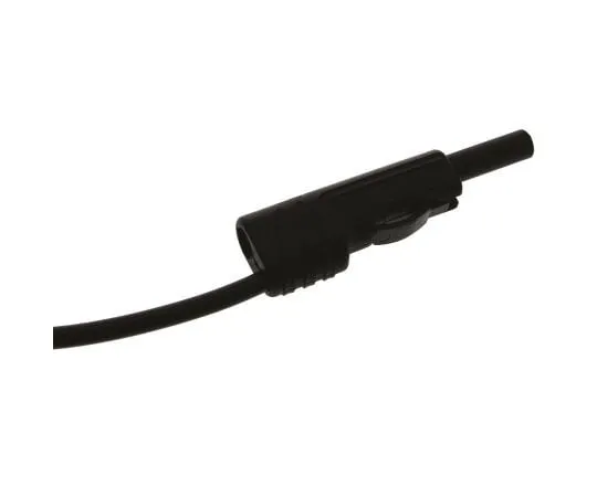 63-7596-26　Hirschmann Test & Measurement Patch Cord, 16A, 30 V ac, 60 V dc, Black, 1m Lead Length　973646100
