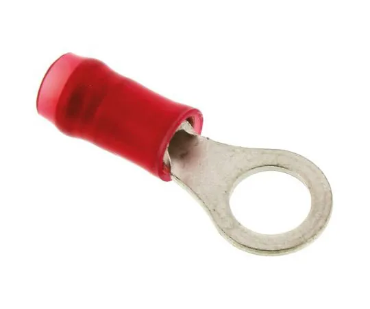 63-7557-43　TE Connectivity PIDG Series Insulated Crimp Ring Terminal, M5 Stud Size, 0.25mm² to 1.6mm² Wire Size, Red　130008