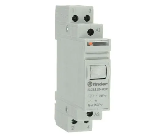 63-7600-51　DPST DIN Rail Latching Relay 16 A, 24V ac　20.23.8.024.0000