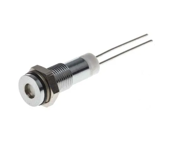 63-7708-36　RS PRO White Indicator, 2 V dc, 6mm Mounting Hole Size, Lead Pins Termination, IP67　700-1552